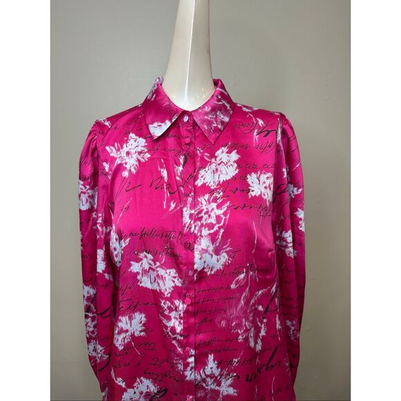 Cinq à Sept Warm Carnation Fiona Top IN PLUM Size M $325 - Picture 6 of 10
